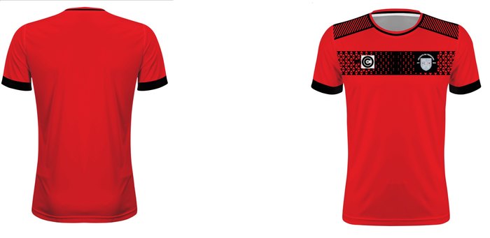 Red training jersey